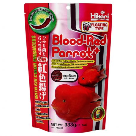 Hikari® blood red parrot plus medium 333gr 23,20 €