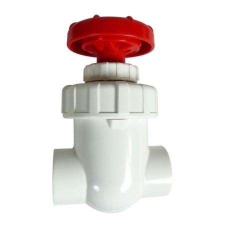 Vannes à vanne / vanne d'arrêt en PVC blanc / rouge 50mm 76,80 €