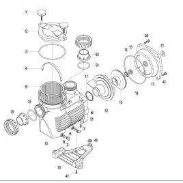 Pompe Pro-Jet EVO écrou de fermeture couvercle pour pompe Pro-Jet EVO (numéro d'éclaté 1) 10,26 €