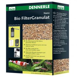 Dennerle Nano bio Filtergranulat 300ml permet 3 remplissages du FilterModul ou du FilterExtension