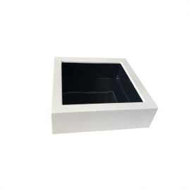 Cadre décoratif 110 x 110 x 32 cm CADRE BLANC