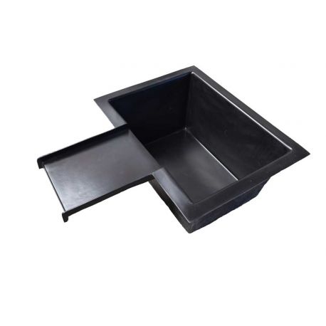 Bassin avec cascade 80 x 60 x 35cm 90 litres 