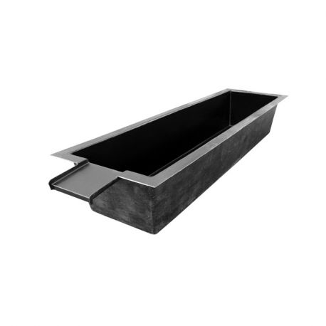 Bassin avec cascade côté court 275 x 80 x 35cm 560 litres 
