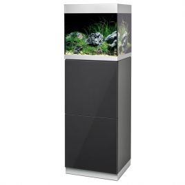 Oase aquarium HighLine Optiwhite 125 gris anthracite (aquarium & meuble) + bon d'achats 10% plantes et poissons