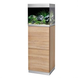 Oase aquarium HighLine Optiwhite 125 chêne (aquarium & meuble) + bon d'achats 10% plantes et poissons