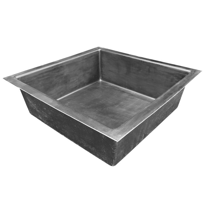 Bassine rectangulaire gris