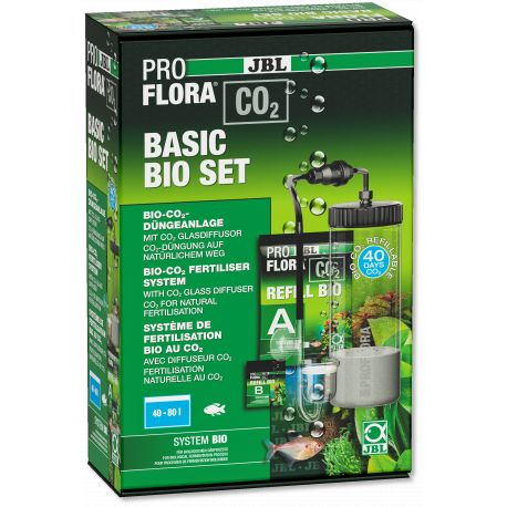 JBL PROFLORA CO2 BASIC BIO SET Système de fertilisation bio au CO2 pour aquariums d’eau douce de 40 à 80 litres