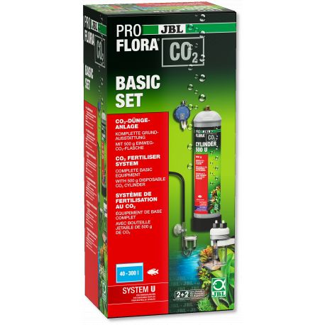 JBL PROFLORA CO2 BASIC SET U Kit complet de fertilisation au CO2 avec bouteille à usage unique. 