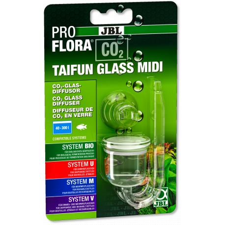 JBL PROFLORA CO2 TAIFUN GLASS MIDI pour 40 à 300 litres 