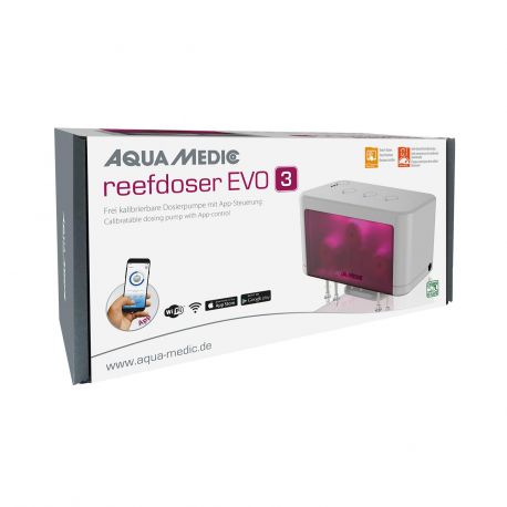 Aqua Medic ReefDoser EVO 3 Pompe de dosage librement calibrable et contrôlable par application 129,90 €