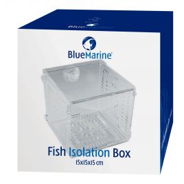 Blue marine fish isolation box 10x10x10cm