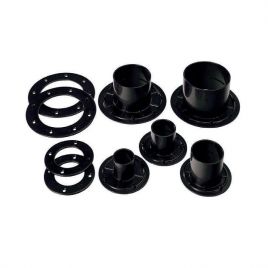 Xclear passage de paroi Ø90mm noir 