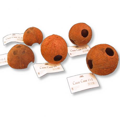 JBL Cocos Cava coque de noix de coco servant de grotte pour aquariums et terrariums1/1L  