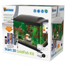 Superfish aquarium start 20 goldfish kit blanc 