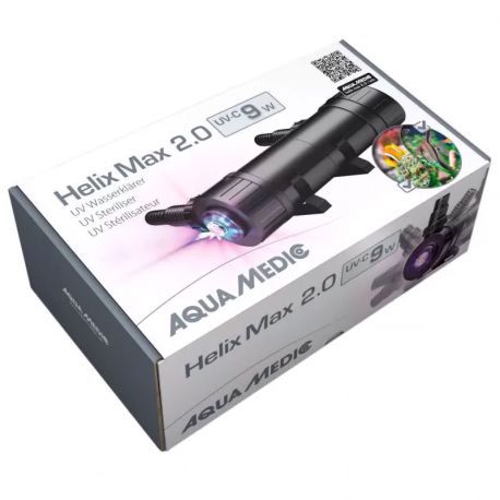 Aqua Medic Helix Max 2.0 9w stérilisateur UV-C pour aquariums d'eau de mer et d'eau douce 