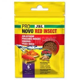 JBL PRONOVO RED INSECT STICK S Aliment de base en bâtonnets Taille S avec friandises d'insectes pour poissons rouges de 3 à 1...