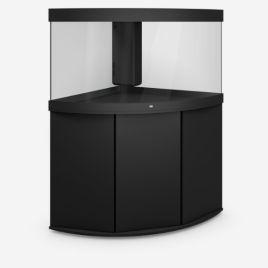 Juwel aquarium Trigon 350 led  (2x led 438mm + 2x led 895mm)  noir avec meuble avec portes 