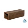 Ceramic Nature Grotte d'élevage rectangle Large marron 15x5x4,6cm