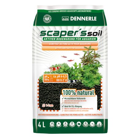 Dennerle Scaper's soil noir 1-4 mm 4 L 20,00 €