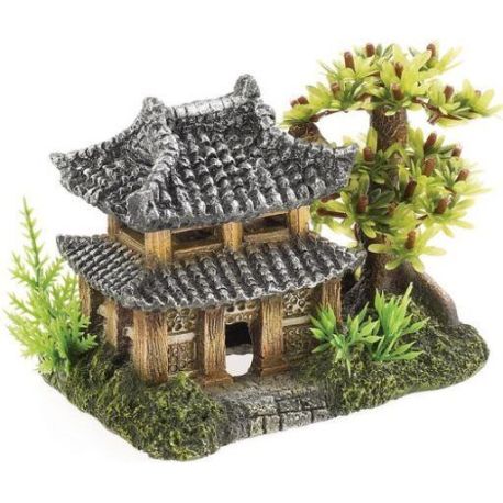 Pagode et Plantes 16.5*9.5*11CM 15,65 €