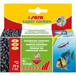 Sera super carbon 29 g suffisante pour : 60 litres