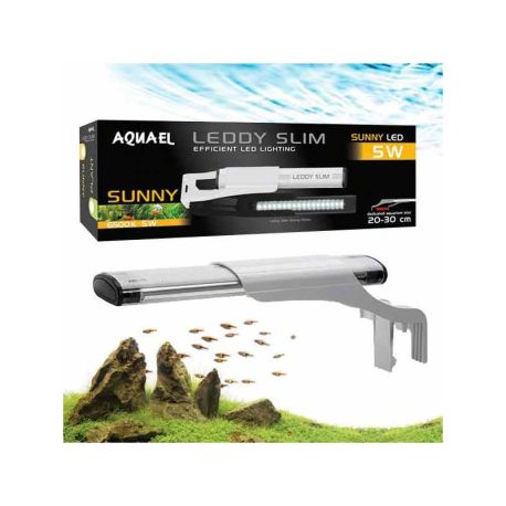 Aquael éclairage leddy slim blanc 5w sunny day & nigth pour aquarium de 20-30cm 36,98 €