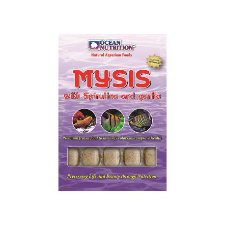 Ocean Nutrition Mysis spiruline + ail  100gr par lots (ouvrir l'article pour découvrir les options)