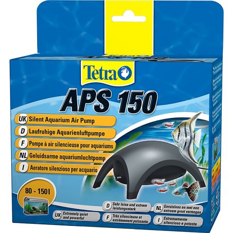 Tetra Pompe à air Tec APS150 noir 150 litres/heure pour aquariums de 120 à 225/l