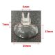 Aqua Noa Ventouse transparente avec clip (lot de 2)