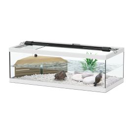 Aquatlantistortum 75 cuve à tortues (Avec filtre interne) dimension (cm) 75x36x25 couleur blanc (sans éclairage)