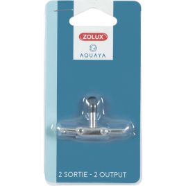 Zolux robinet métal deux sorties