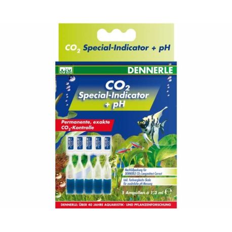 Dennerle Indicateur spécial test CO2 5 ampoules