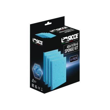 Sicce Cartouche mousse pour filtre Aqua Filtra 40 4pcs