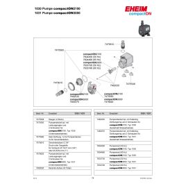 EHEIM roue de pompe (60 hertz) compactON 2100