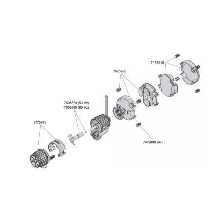 EHEIM rotor de pompe de rechange complet 60Hz 7605580