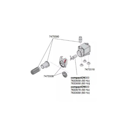 EHEIM roue de pompe (60 hertz) compactON 600