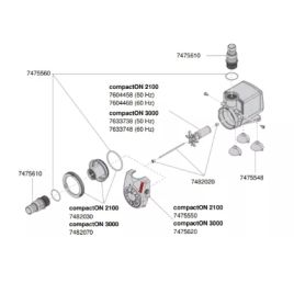 EHEIM roue de pompe (60 hertz) compactON 3000
