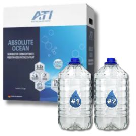 ATI - Absolute Ocean 2 x 10,2 L - Eau de mer liquide concentrée (permet la préparation de 170 litres d'eau de mer.)