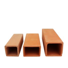 Ceramic Nature Grottes d'élevage rectangle rouge