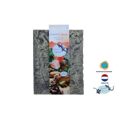 Ceramic nature slimline rock colorado brown 50x65 cm