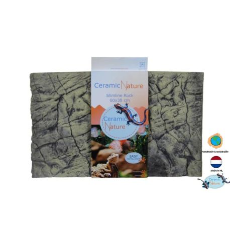 Ceramic nature slimline rock colorado brown 60x38 cm