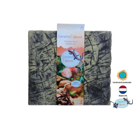 Ceramic nature slimline rock colorado brown 60x55 cm