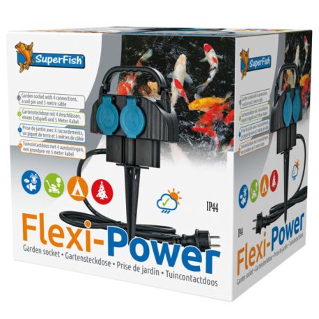 Superfish Flexi-power 4 prises 8m de câble