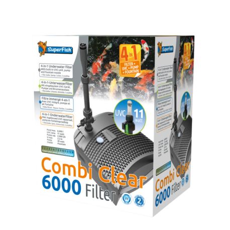 Superfish filtre Combi Clear 6000 pour bassin de 6.000 litres d'eau