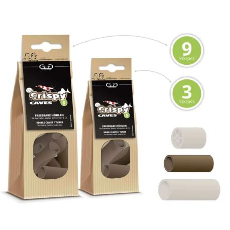 GlasGarten Crispy Caves - Edible tubes/caves S 9pcs