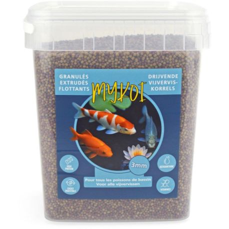 My Koi Azur 3mm Mix 2 granules seau 10L-4kg