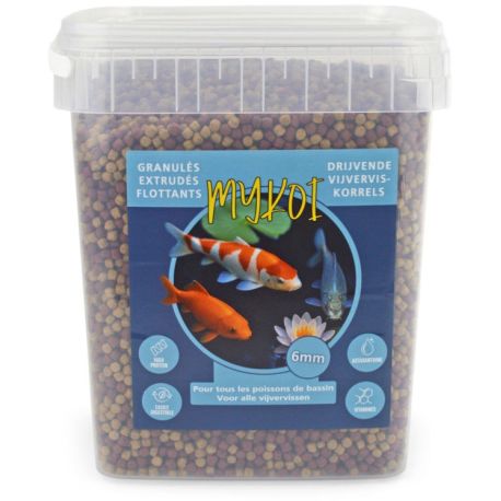 My Koi Azur 6mm Mix 2 granules seau 10L-4kg
