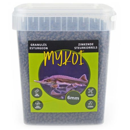 My Koi Noir 6mm granules Esturgeon seau 10L