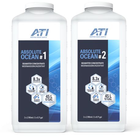 ATI Absolute Ocean 2x 2,7 L Eau de mer liquide concentrée (permet la préparation de 45 litres d'eau de mer.) 12,90 €