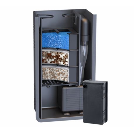 Aquatlantis Mini Biobox 1 - Filtre interne pour aquarium jusqu'à 40 litres (dim 11.7x7x23.5cm)